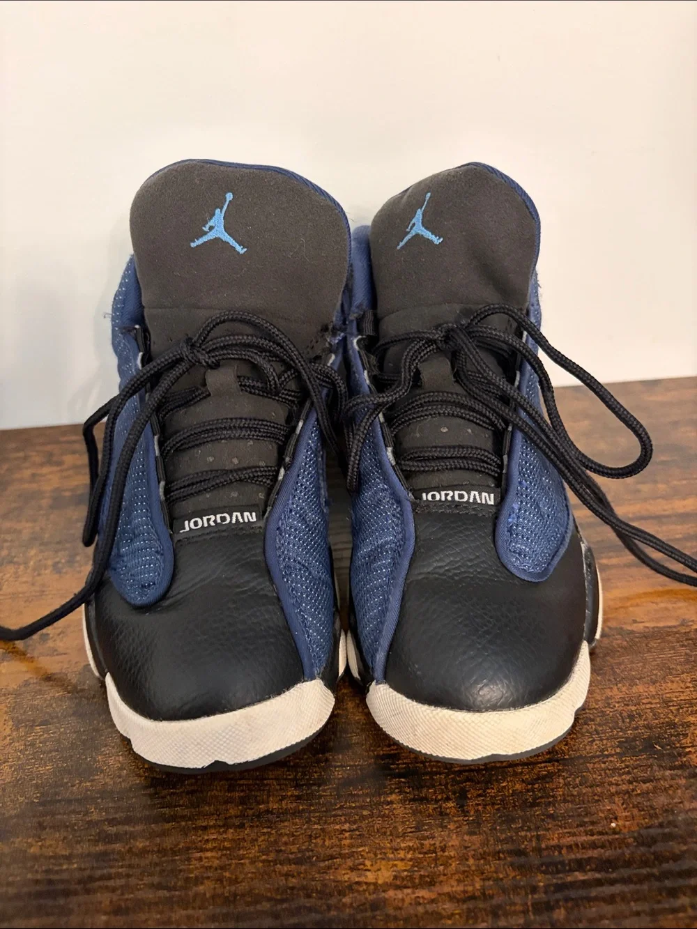 Kids Air Jordan Retro 13 Style Navy & Black Sneakers